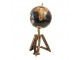 Černý dekorativní glóbus na dřevěné trojnožce Globe - 18*16*26 cm