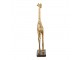 Zlatá dekorační socha Žirafa - 15*4*21 cm