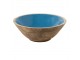 Servírovací mísa/talíř modrá, hnědá 25*10 cm - Ř 25*10 cm Clayre & Eef