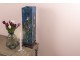Modrá hranatá stolní lampa Tiffany s tulipány Toulipp - 24*58.5 cm/ 1*60W