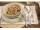 Porcelánová miska s kohoutkem a slepičkou Chicken and Rooster - Ø 14*7 cm / 500 ml