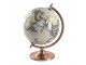 Šedý dekorativní glóbus na kovovém podstavci Globe - 22*22*30 cm