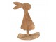 Dřevěná dekorace králíčí dívka v šatičkách - 17*7*30 cm