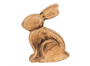 Dřevěná dekorace sedící králík Rabbi wood - 17*4*20 cm