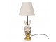Stolní lampa s králíkem a béžovým stínidlem Rabbie - Ø 23*53 cm