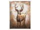 Nástěnný 3D kovový obraz jelen Deer - 75*4*100 cm