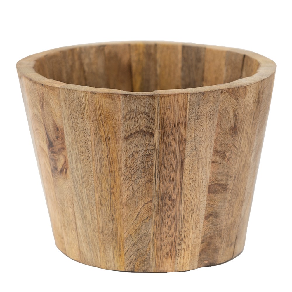 Dřevěný obal na květináč Woten - Ø 20*20 cm