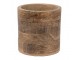 Dřevěný obal na květináč s rýhami Ramen - Ø 15*15 cm