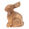 Dřevěná dekorace sedící králík Rabbi wood - 13*4*15 cm Barva: hnědáMateriál: dřevoHmotnost: 0,333 kg