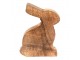 Dřevěná dekorace sedící králík Rabbi wood - 13*4*15 cm