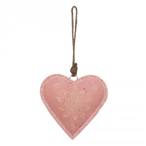 Závěsné kovové srdce se zdovením Heartic - 14*4*14 cm