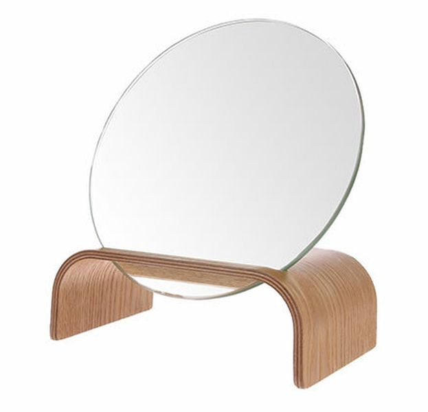 Stolní kosmetické zrcadlo z vrbového dřeva Willow - 17*10*20cm HKLIVING