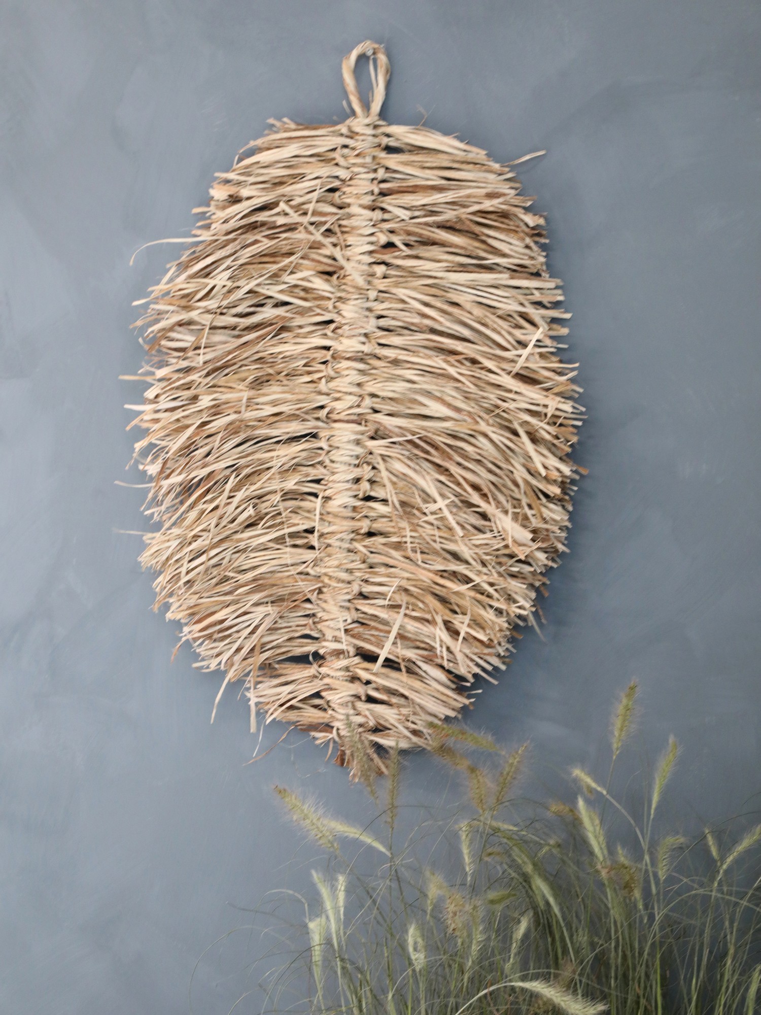 Nástěnná dekorace ve tvaru listu z mořské trávy - 50*75cm 39042400 (39424-00)