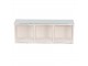 Bílý antik dřevěný dekorativní box se 3mi přihrádkami - 33*12*7 cm