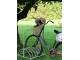 Krémový antik kovový retro stojan na kola Bicycle old - 72*68*98 cm