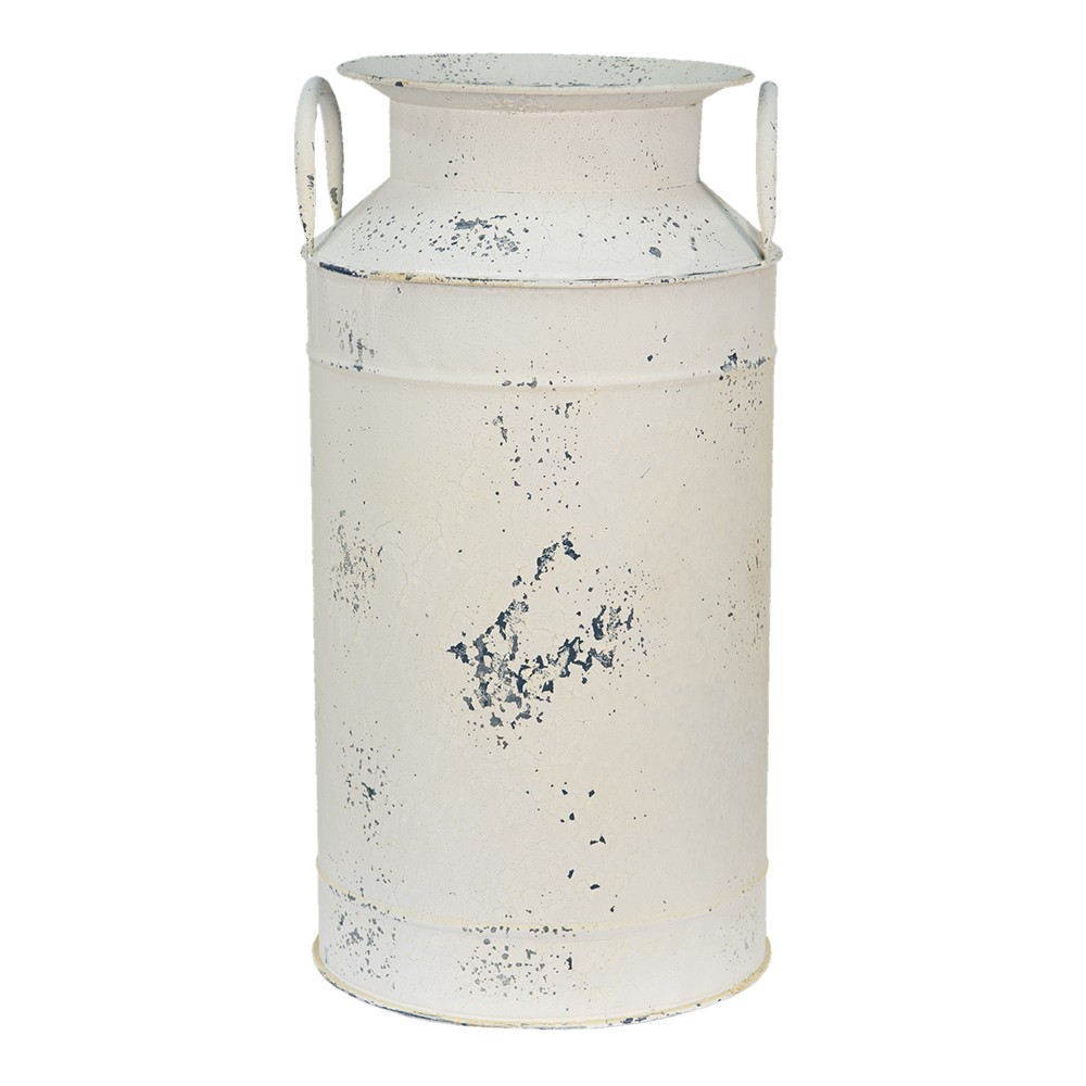 Béžová dekorativní plechová konev na mléko Fun Antique - Ø 28*53 cm 6Y4755