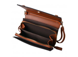 Hnědá elegantní peněženka a crossbody kabelka v jednom - 20*14 cm