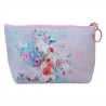 Dámská toaletní taška s květy - 21*5*12 cm Barva: růžová, multiMateriál: Polyuretan (PU)Hmotnost: 0,075 kg