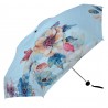 Modrý skládací deštník do kabelky s květy - Ø 92*54 cm Barva: modrá, multiMateriál: PolyesterHmotnost: 0,2 kg