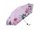 Růžový skládací deštník do kabelky s květy - Ø 92*54 cm