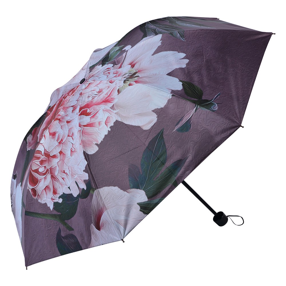 Skládací deštník do kabelky s květy I - Ø  95*110 cm Clayre & Eef