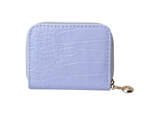 Malá fialková peněženka v designu krokodýlí kůže Krokop - 10*8 cm