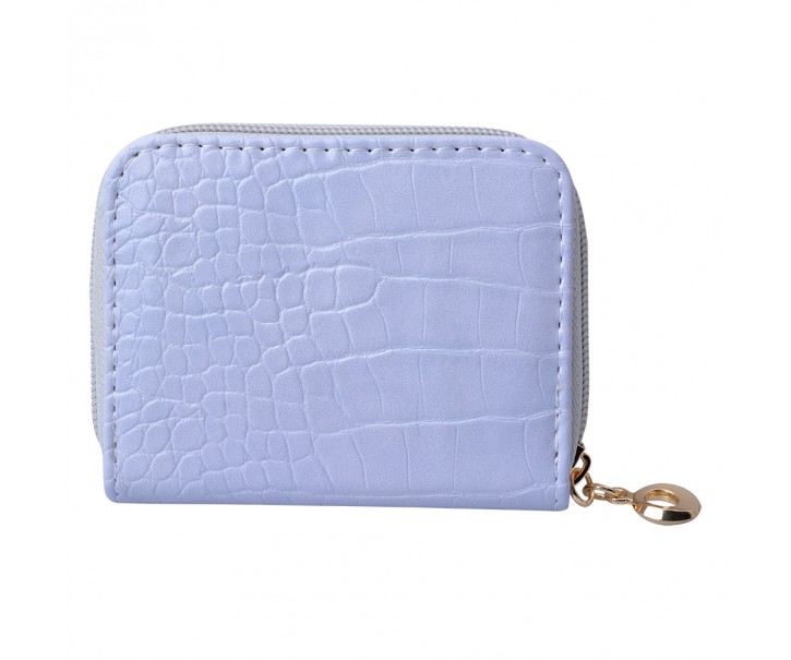 Malá fialková peněženka v designu krokodýlí kůže Krokop - 10*8 cm