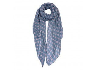 Šedý šátek s barevnými puntíky Print grey - 90*180 cm