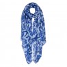 Modrý barevný šátek s květy Summer - 90*180 cm Barva: modrá multiMateriál: SynthetischHmotnost: 0,12 kg