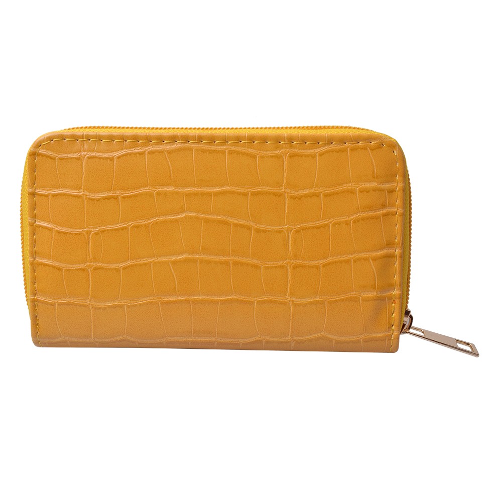 Žlutá peněženka - 14*9 cm Clayre & Eef
