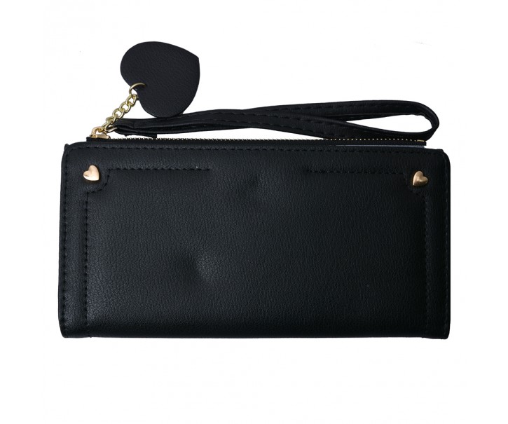 Černá peněženka Jolla - 19*11 cm