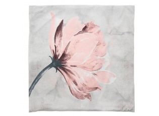 Povlak na polštář s růžovým květem - 45*45 cm