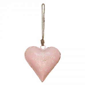 Závěsné kovové srdce se zdovením Heartic - 15*5*15 cm