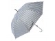 Bílo-černý deštník pro dospělé s pruhy - Ø100*88 cm