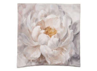 Povlak na polštář s květem Pivoňky bílé - 45*45 cm