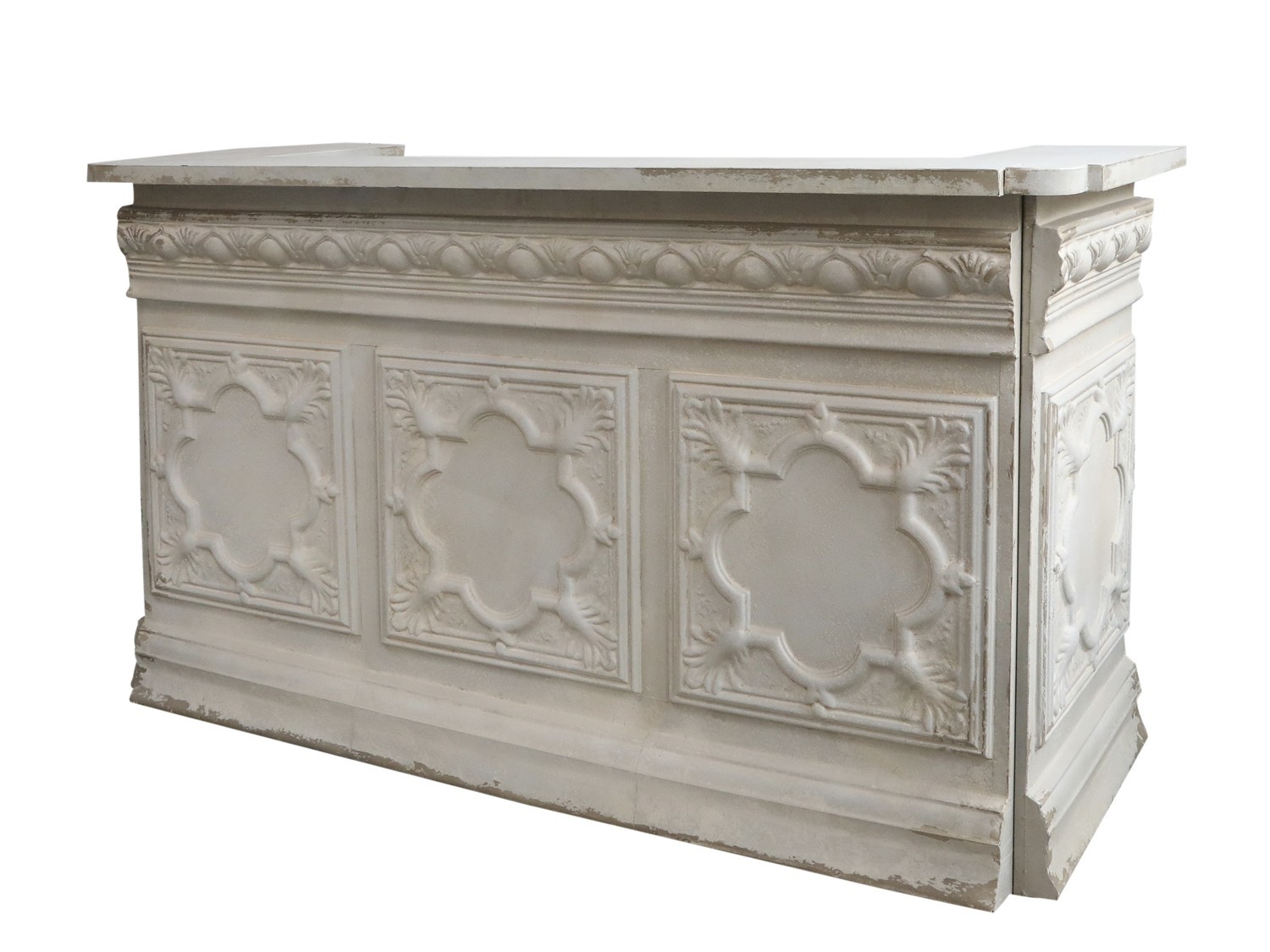 Krémový antik barový pult Vintage desk - 217*76*118 cm