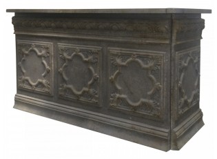 Mocca antik barový pult Vintage desk - 217*76*118 cm