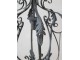 Šedý antik ručně vyrobený lustr s listy Chillié - 31*52cm/E14/ 60W