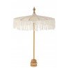 Přírodní drhaný slunečník na stůl Macrame - ∅65*95 cm