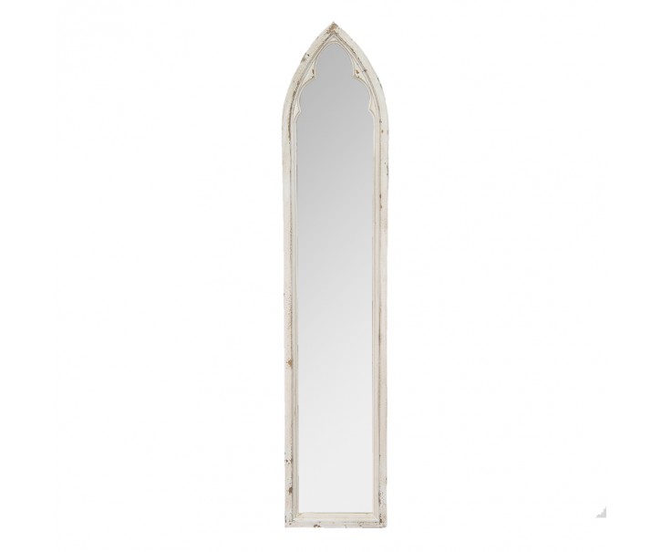 Béžové antik veliké nástěnné zrcadlo - 30*3*154 cm