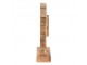 Dekorace Socha Králík Hnědá, Růžová 15*6*22 cm - 15*6*22 cm Clayre & Eef