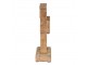 Dekorace Socha Králík Hnědá, Modrá 12*6*22 cm - 12*6*22 cm Clayre & Eef