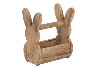 Dřevěná přepravka s králíčkem Rabbit wood - 16*12*25 cm