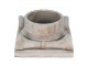 Cementový květináč ve tvaru hlavice antického sloupu Dórský - 21*21*11 cm