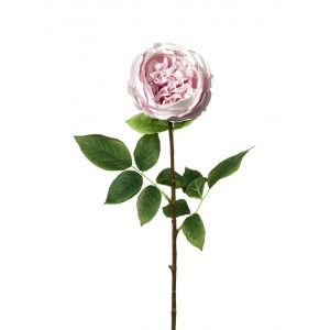 Dekorace umělá růžová růže Rose Lora - 71 cm