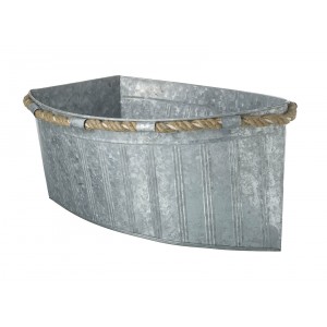 Plechový obal na květináč ve tvaru lodi Boat Planter - Ø 28*40*56cm