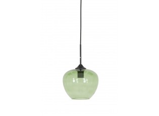 Zelené skleněné závěsné světlo Mayson - Ø 23*18 cm/E27