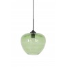 Zelené skleněné závěsné světlo Mayson green and black - Ø 30*25 cm/E27 Materiál : sklo, kovBarva: zelená, černáHmotnost : 1.1kg