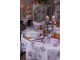 Bavlněný běhoun na stůl s levandulemi Lavander Garden - 50*160 cm