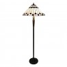 Stojací lampa Tiffany Bria Brown - Ø 50*157 cm E27/max 2*60W Barva: béžová, hnědá, multiMateriál: opálové sklo / PolyresinHmotnost: 8,1 kg